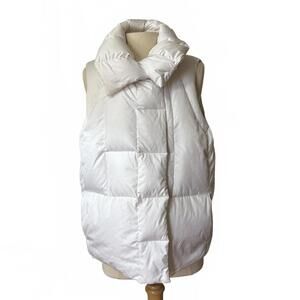 Liz Claiborne Down Puffer Vest Double Breasted Fan Collar Women's Plus PXL